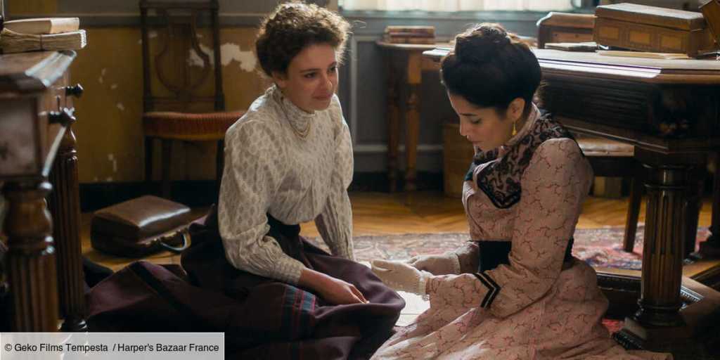 Echange intime entre Maria Montessori (Jasmine Trinca) et une courtisane parisienne (Leïla Bekhti) dans "La Nouvelle femme" de Léa Todorov