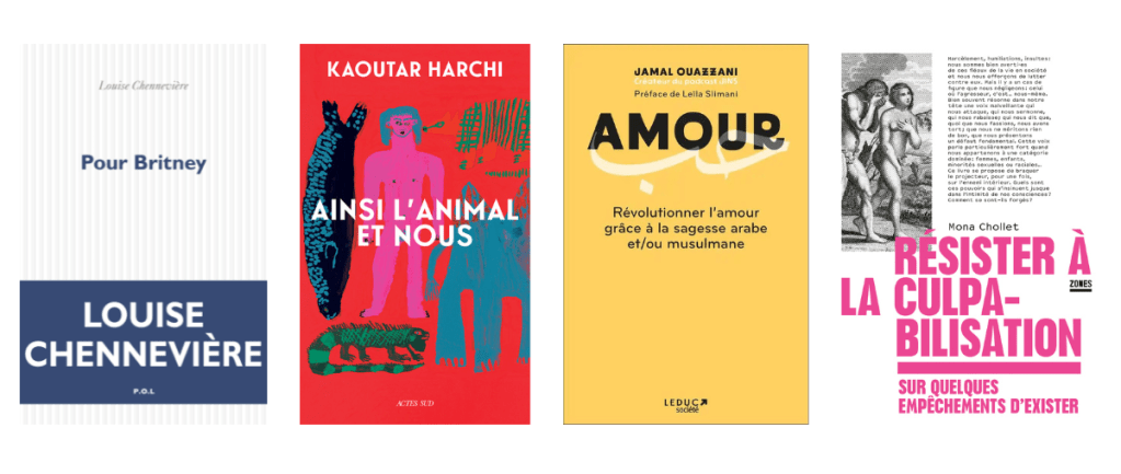 Pour Britney, Ainsi l'animal en nous, Amour, Résister à la culpabilisation - Couvertures de livres