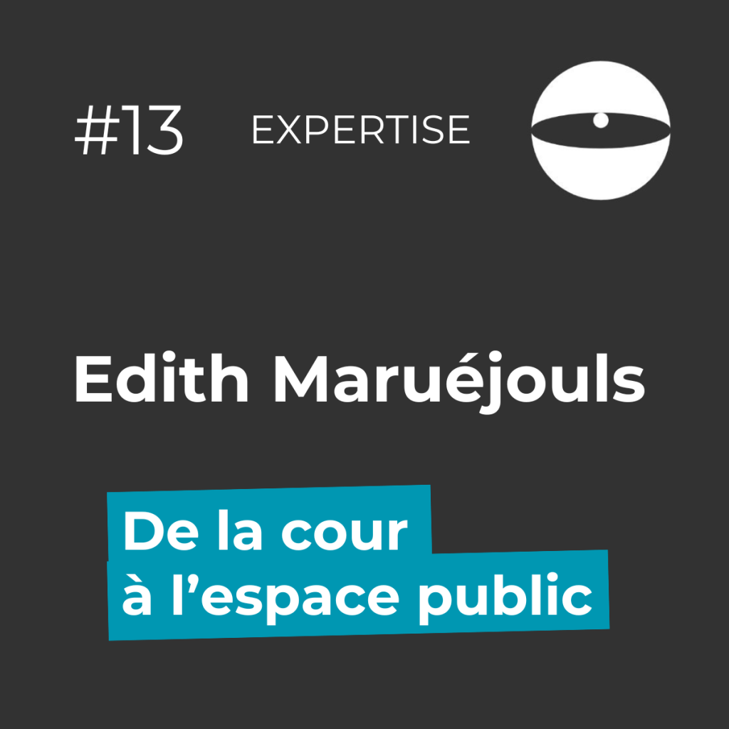 cover épisode 13 de la cour à l'espace public, avec Edith Maruéjouls - podcast antisexiste