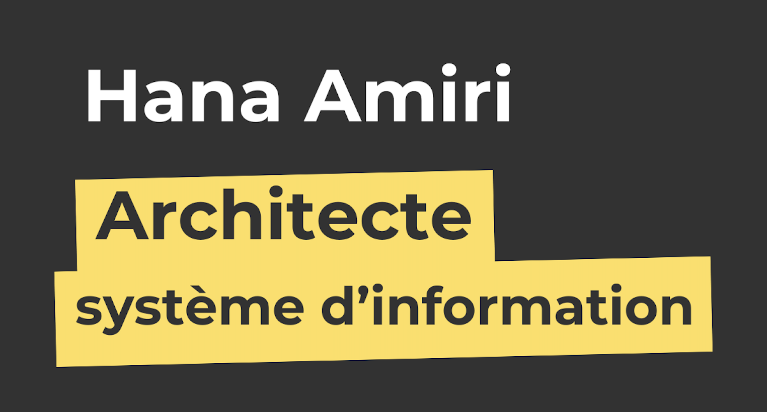 [podcast] Hana Amiri, architecte système d&rsquo;information