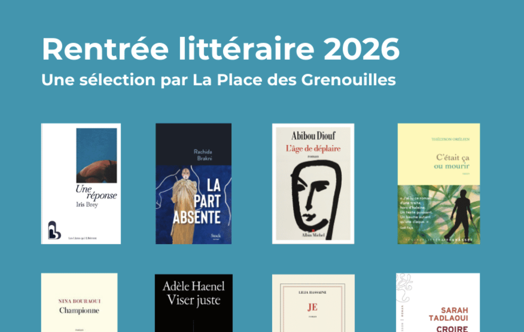 Rentrée littéraire 2026 : une sélection féministe